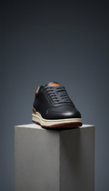 Obsidian Leather Low-Top Sneaker